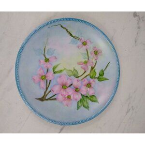 JOHANN SELTMANN Western Germany Hand Painted Plate Floral 'Myrtle' 1980